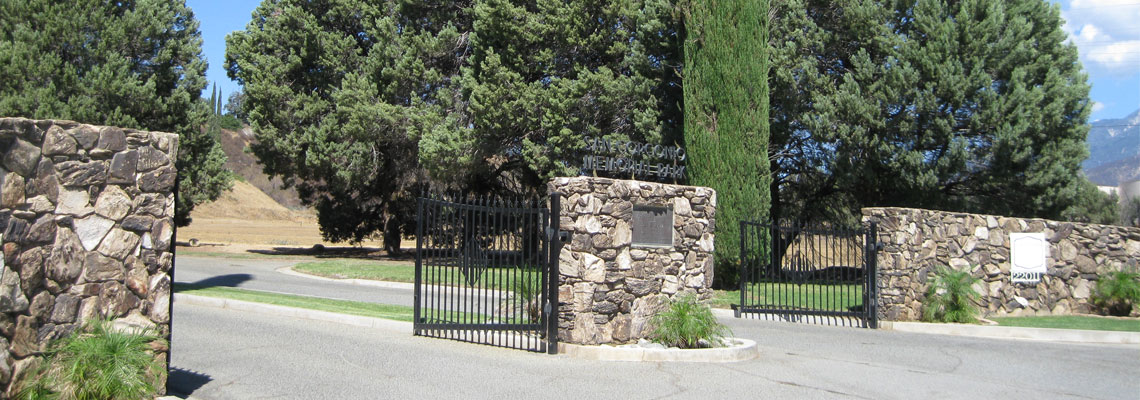 Picture of Cemetery Gates at San Gorgonio Memorial Cemetery.